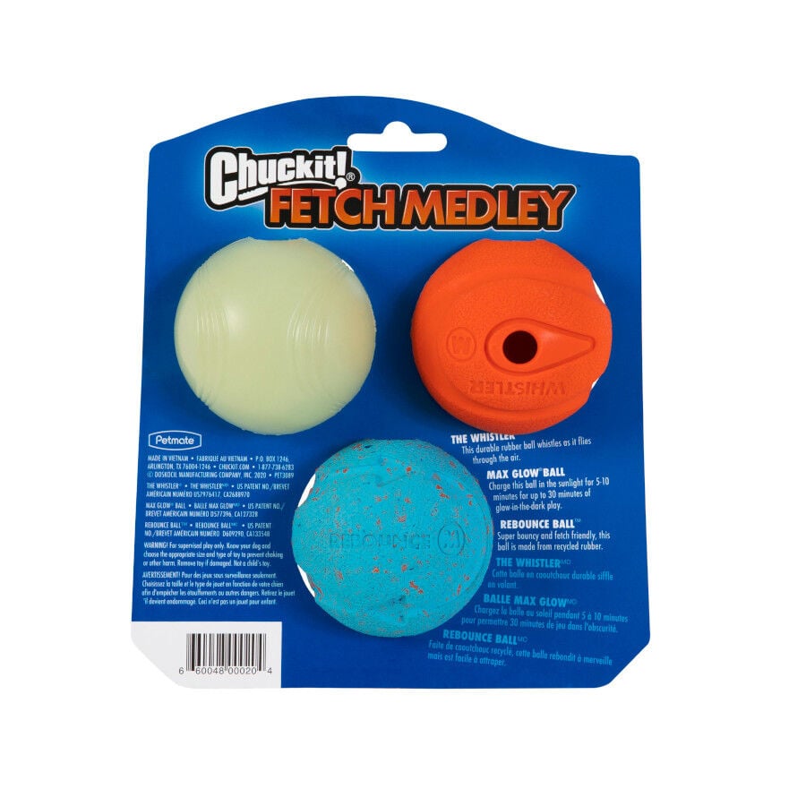 Chuckit! Fetch Medley Set de Pelotas para perros &ndash; Pack 3, , large indicador imagen numero 3